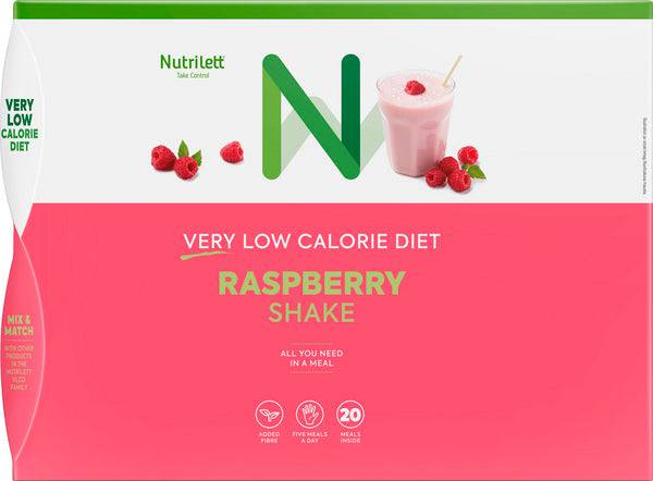 Nutrilett VLCD 覆盆子奶昔 - 覆盆子味奶昔 20 annospussia｜Nutrilett VLCD Raspberry Shake - Vadelmanmakuinen pirtelö 20 annospussia