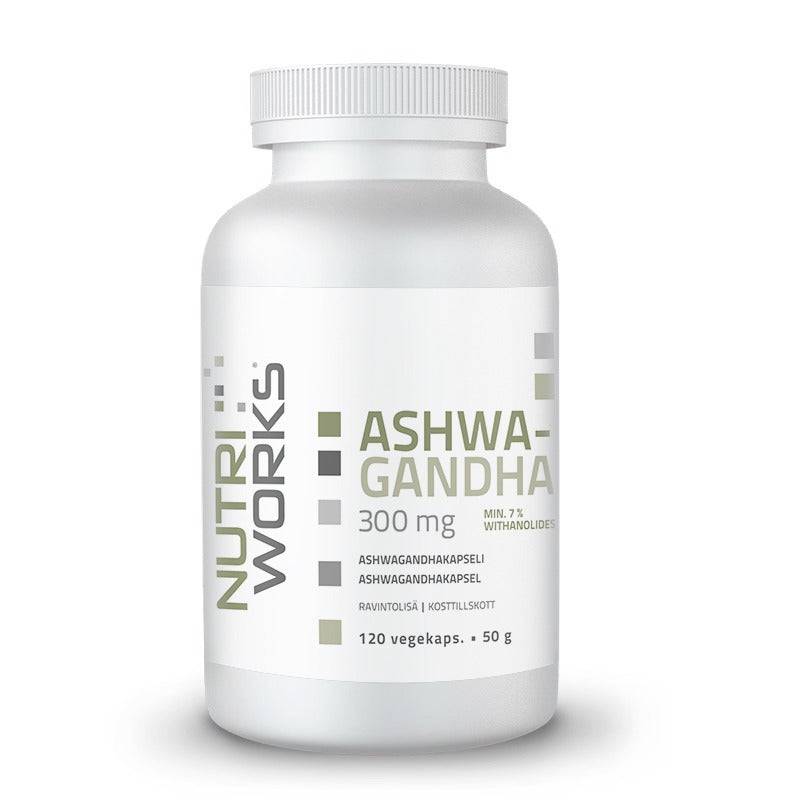 Nutri Works 南非醉茄 300毫克 120粒｜Nutri Works Ashwagandha 300 mg 120 kaps.