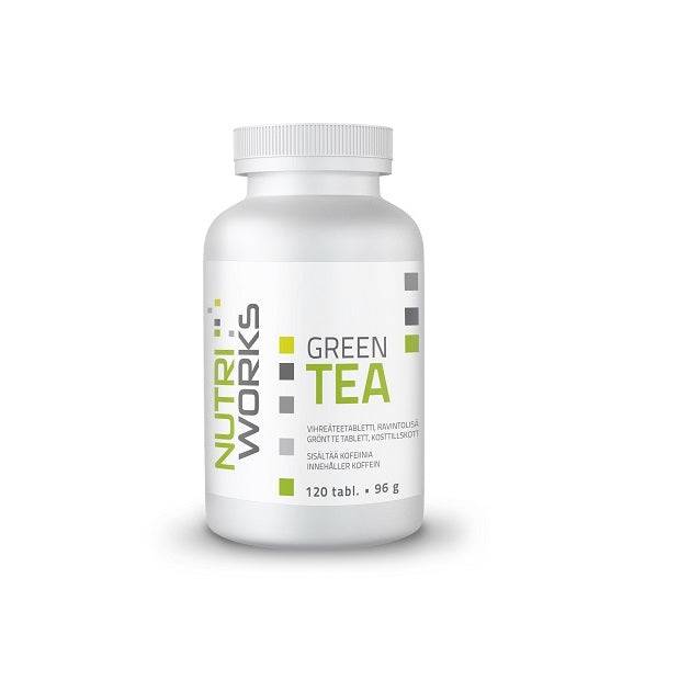 Nutri Works 绿茶片 120片｜Nutri Works Green Tea Vihreäteetabletti 120 tabl.