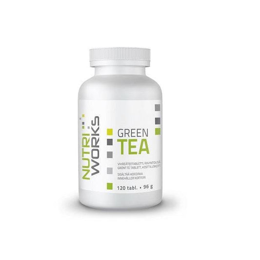 Nutri Works 绿茶片 120片｜Nutri Works Green Tea Vihreäteetabletti 120 tabl.