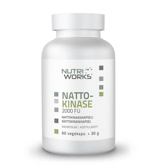 Nutri Works 纳豆激酶 2000 FU - 纳豆激酶 60粒｜Nutri Works Nattokinase 2000 FU - Nattokinaasi 60 kaps.
