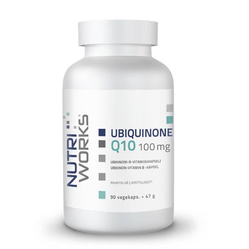 Nutri Works Ubiquinone Q10 100 mg - Ubikinoni-B-Vitamiinikapseli 90 kaps.｜Nutri Works 泛醌 Q10 100 毫克 - 泛醌-B-维生素胶囊 90 粒。