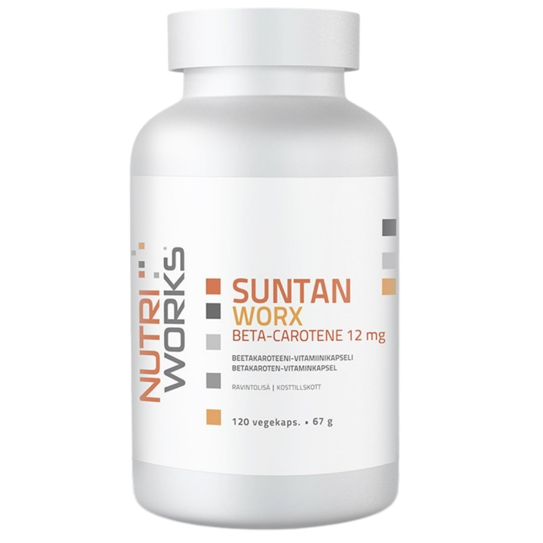 Nutri Works 美黑胶囊 120粒｜Nutri Works SunTan Worx - Aurinkokapseli 120 kaps.