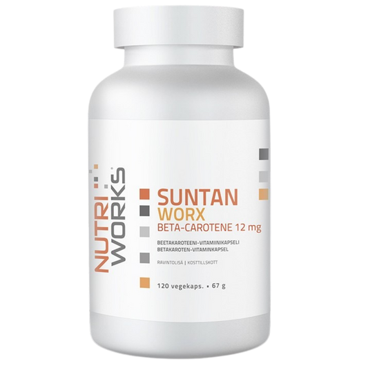 Nutri Works 美黑胶囊 120粒｜Nutri Works SunTan Worx - Aurinkokapseli 120 kaps.
