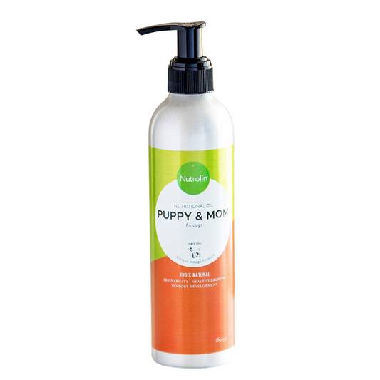Nutrolin Puppy & Mom - Ravintoöljy pennulle ja emolle 260 ml｜Nutrolin Puppy & Mom 营养油（幼犬及母犬） 260 ml