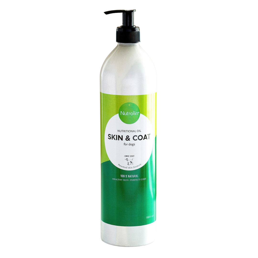 Nutrolin Skin & Coat - Ihon ja turkin hyvinvointiin koirille 990 ml｜Nutrolin 皮肤被毛护理 - 犬用皮肤毛发健康 990 ml