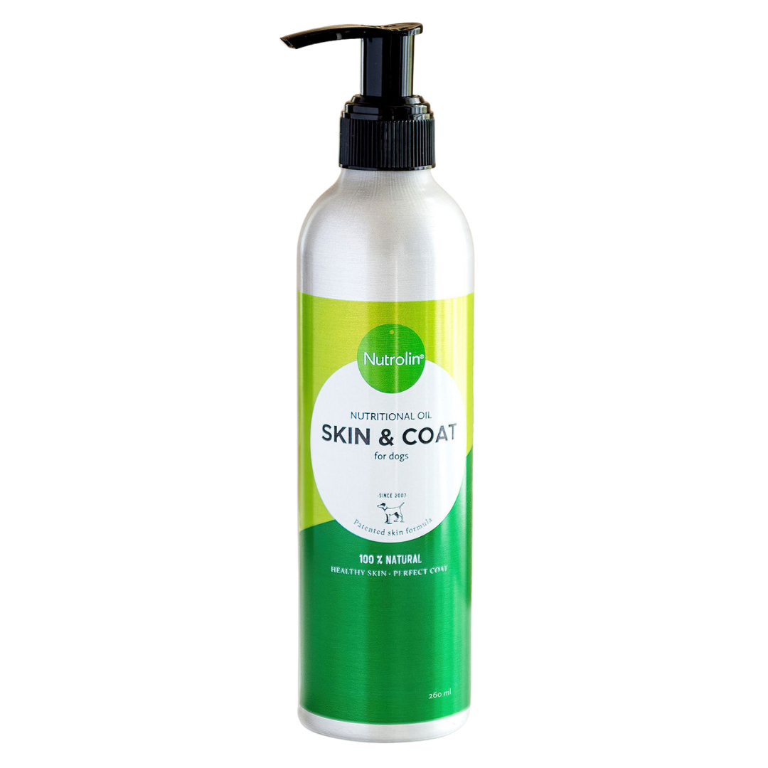 Nutrolin Skin & Coat - Ihon ja turkin hyvinvointiin koirille 260 ml｜Nutrolin 皮肤被毛护理 - 犬用皮肤毛发健康 260 ml