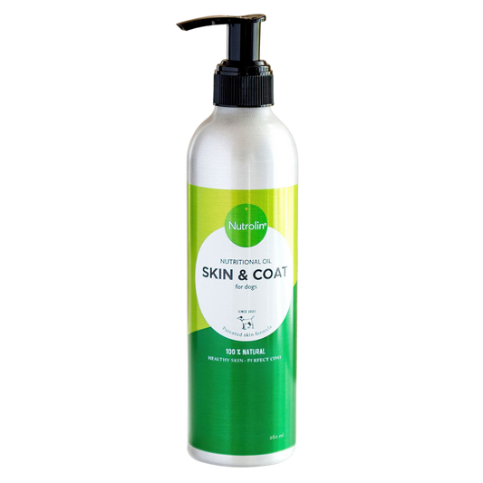 Nutrolin Skin & Coat - Ihon ja turkin hyvinvointiin koirille 260 ml｜Nutrolin 皮肤被毛护理 - 犬用皮肤毛发健康 260 ml