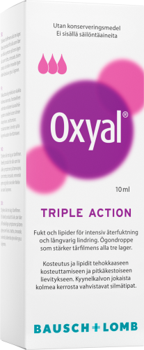 Oxyal三重作用滴眼液 10 ml｜Oxyal Triple Action - Silmätipat 10 ml