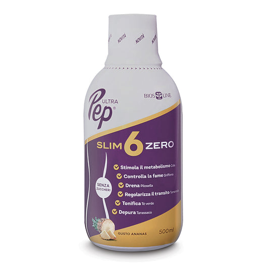 Ultra Pep Slim 6 Zero 用于体重管理和脂肪燃烧 - 菠萝 500 ml