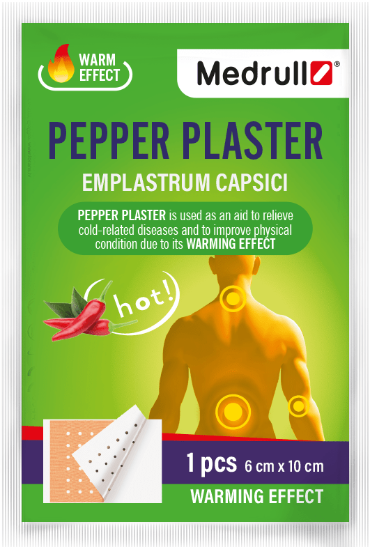 梅德拉辣椒贴 6厘米×10厘米 5 kpl｜Medrull Pepper Plaster 6 cm x 10 cm - Pippurilaastari 5 kpl