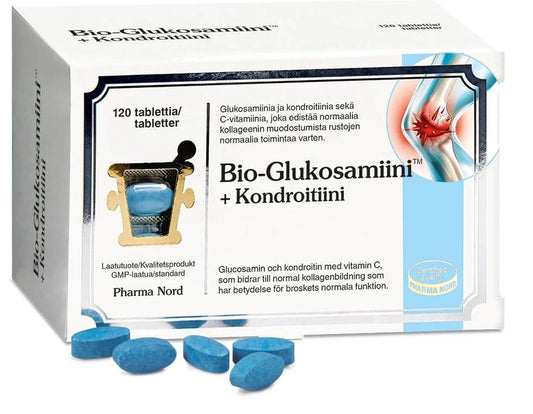 Pharma Nord 生物葡萄糖胺+软骨素 120片｜Pharma Nord Bio-Glukosamiini + Kondroitiini 120 tabl.