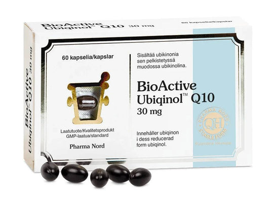 Pharma Nord BioActive Q10 泛醇 30毫克 60粒｜Pharma Nord BioActive Q10 Ubiqinol 30 mg 60 kaps.
