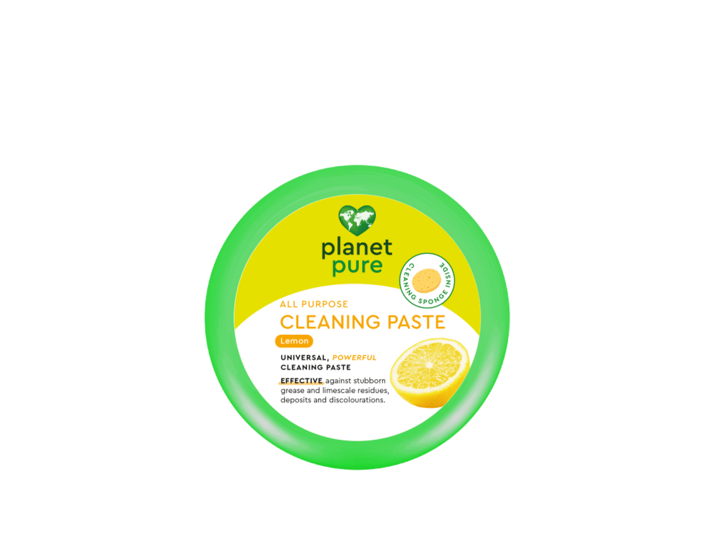 Planet Pure Cleaning Paste Lemon - Yleispuhdistustahna Sitruuna 300 g｜Planet Pure 柠檬全能清洁膏 300 g
