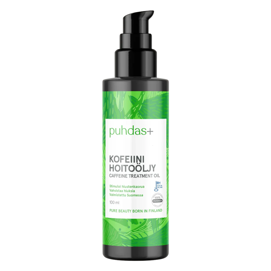 Puhdas+ 咖啡因护发油 100 ml｜Puhdas+ Kofeiini Hoitoöljy 100 ml