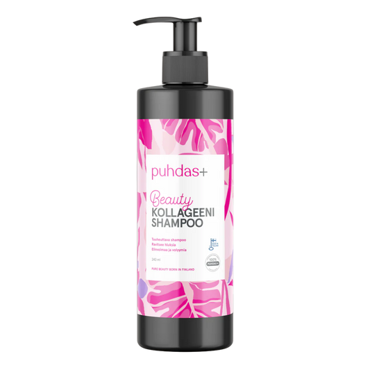 Puhdas+ Beauty 胶原蛋白洗发水 240 ml｜Puhdas+ Beauty Kollageeni Shampoo 240 ml