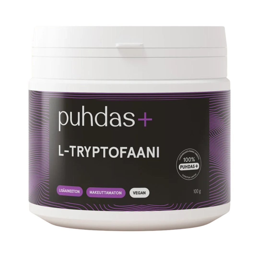 Puhdas+ L-色氨酸 100 g｜Puhdas+ L-Tryptofaani 100 g