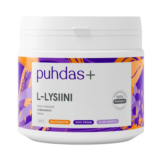Puhdas+ L-赖氨酸 200 g｜Puhdas+ L-Lysiini 200 g