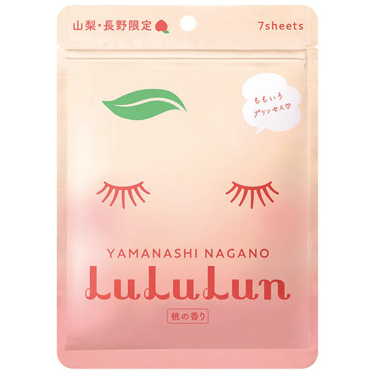LuLuLun 高级片状面膜 山梨桃 - 7片装 - 批次｜LuLuLun Premium Sheet Mask Yamanashi Peach - Kangasnaamio 7 kpl - erä