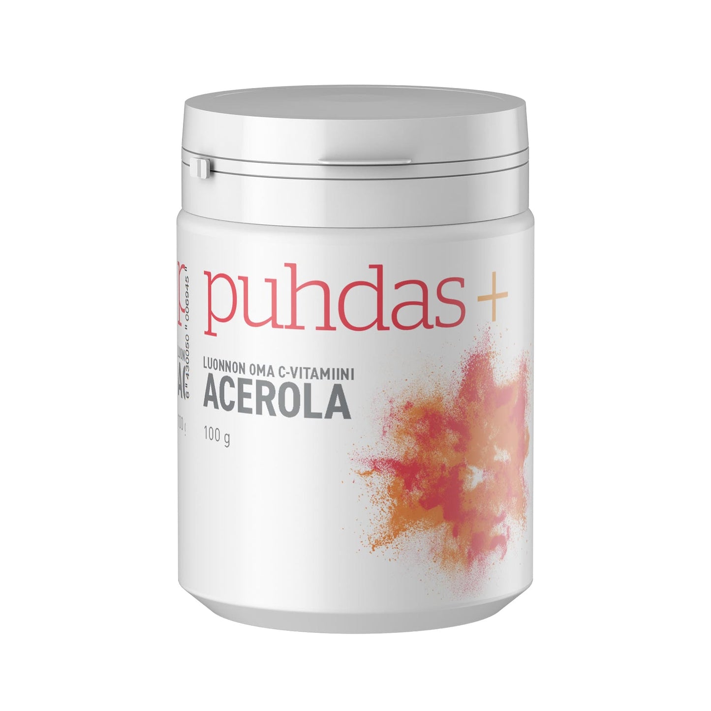 Puhdas+ Acerola Luonnon Oma C-vitamiini - Acerolauutejauhe 100 g｜Puhdas+ 针叶樱桃天然维生素 C - 针叶樱桃提取物粉末 100 g