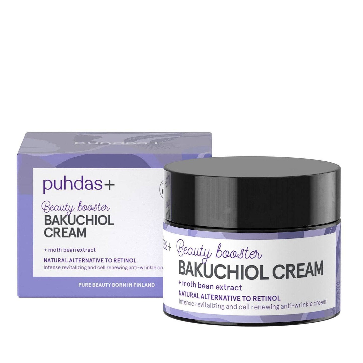 Puhdas+ 美容提升Bakuchiol面霜 - 面部护肤霜 50 ml｜Puhdas+ Beauty Booster Bakuchiol Cream - Kasvovoide 50 ml