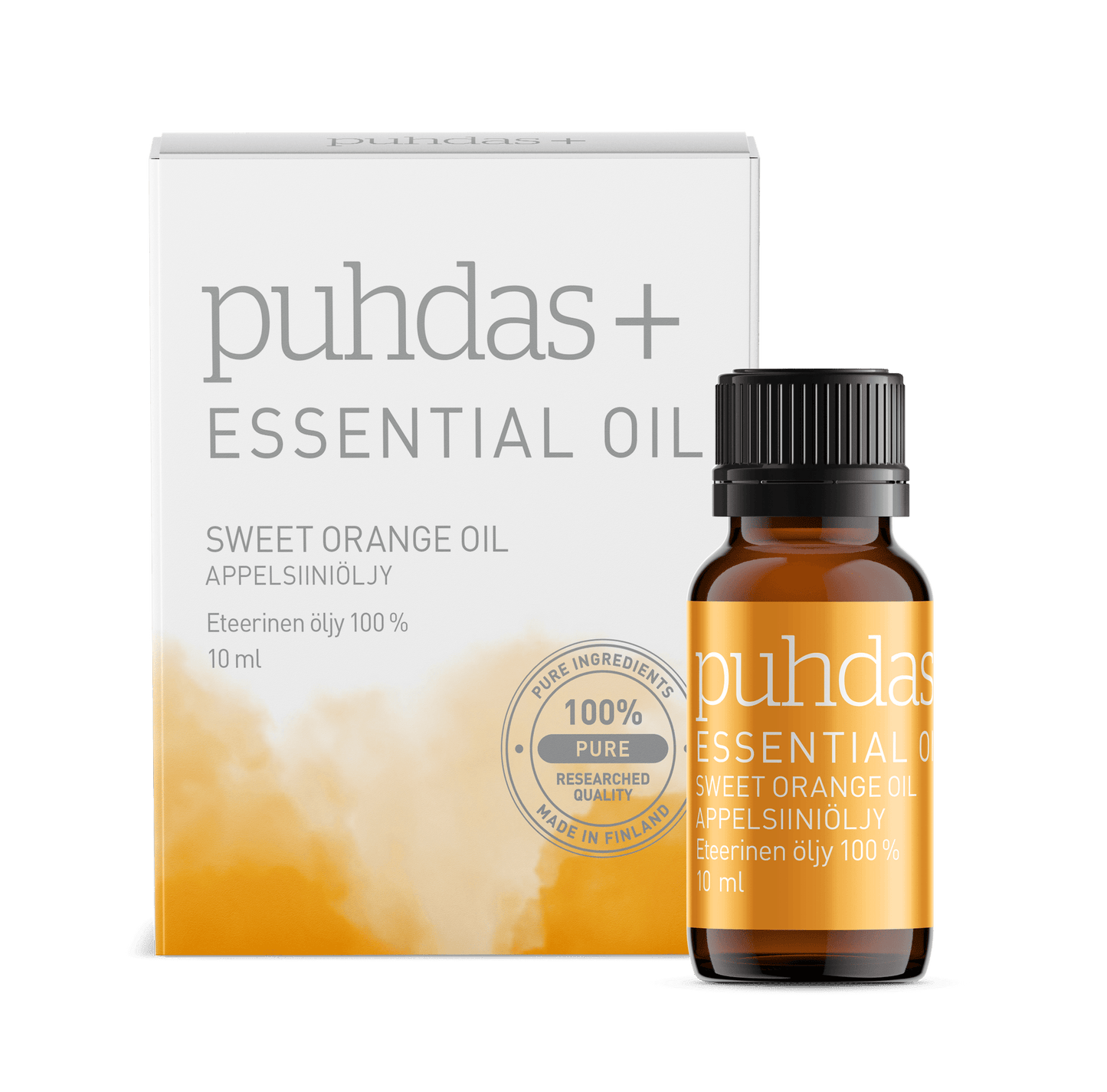 Puhdas+ Essential Oil Sweet Orange Oil 10 ml - Appelsiiniöljy｜Puhdas+ 甜橙精油 10毫升