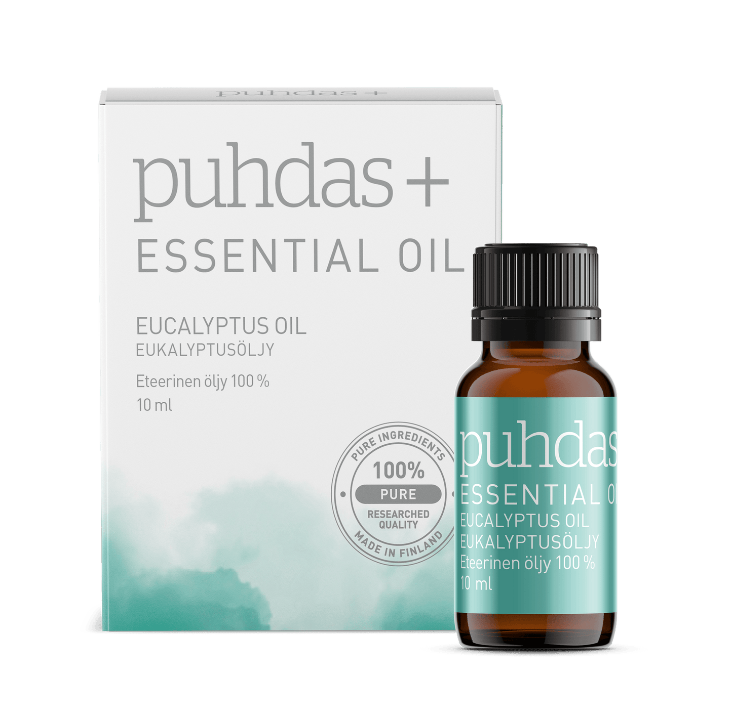 Puhdas+ Essential Oil Eucalyptus Oil 10 ml - Eukalyptusöljy｜Puhdas+ 尤加利精油 10毫升