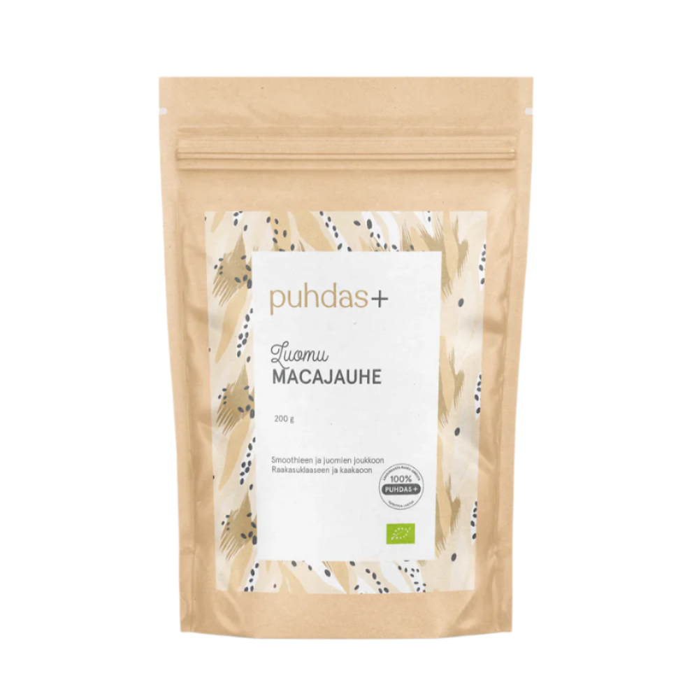 普达斯+有机玛卡粉 200 g｜Puhdas+ Luomu Macajauhe 200 g