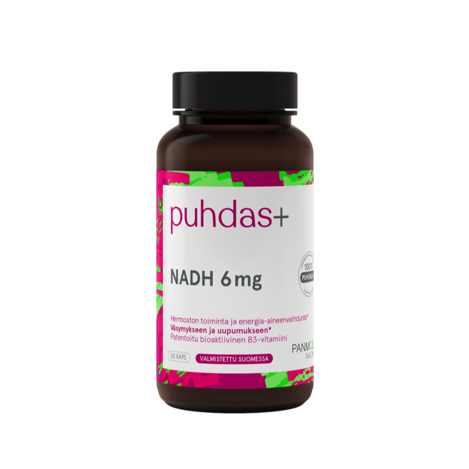 Puhdas+ NADH 6 mg 50 kaps. - erä｜Puhdas+ NADH 6毫克 50粒