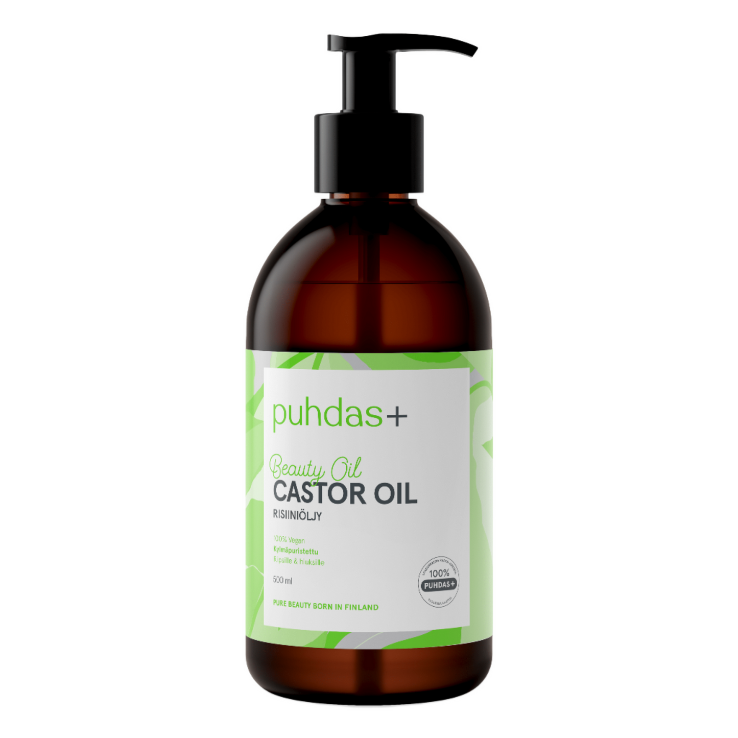 Puhdas+ 蓖麻油 500 ml｜Puhdas+ Castor Oil - Risiiniöljy 500 ml