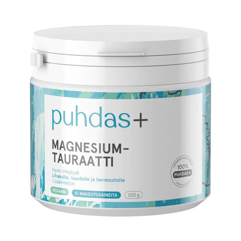 Puhdas+ 牛磺酸镁 200 g｜Puhdas+ Magnesiumtauraatti 200 g
