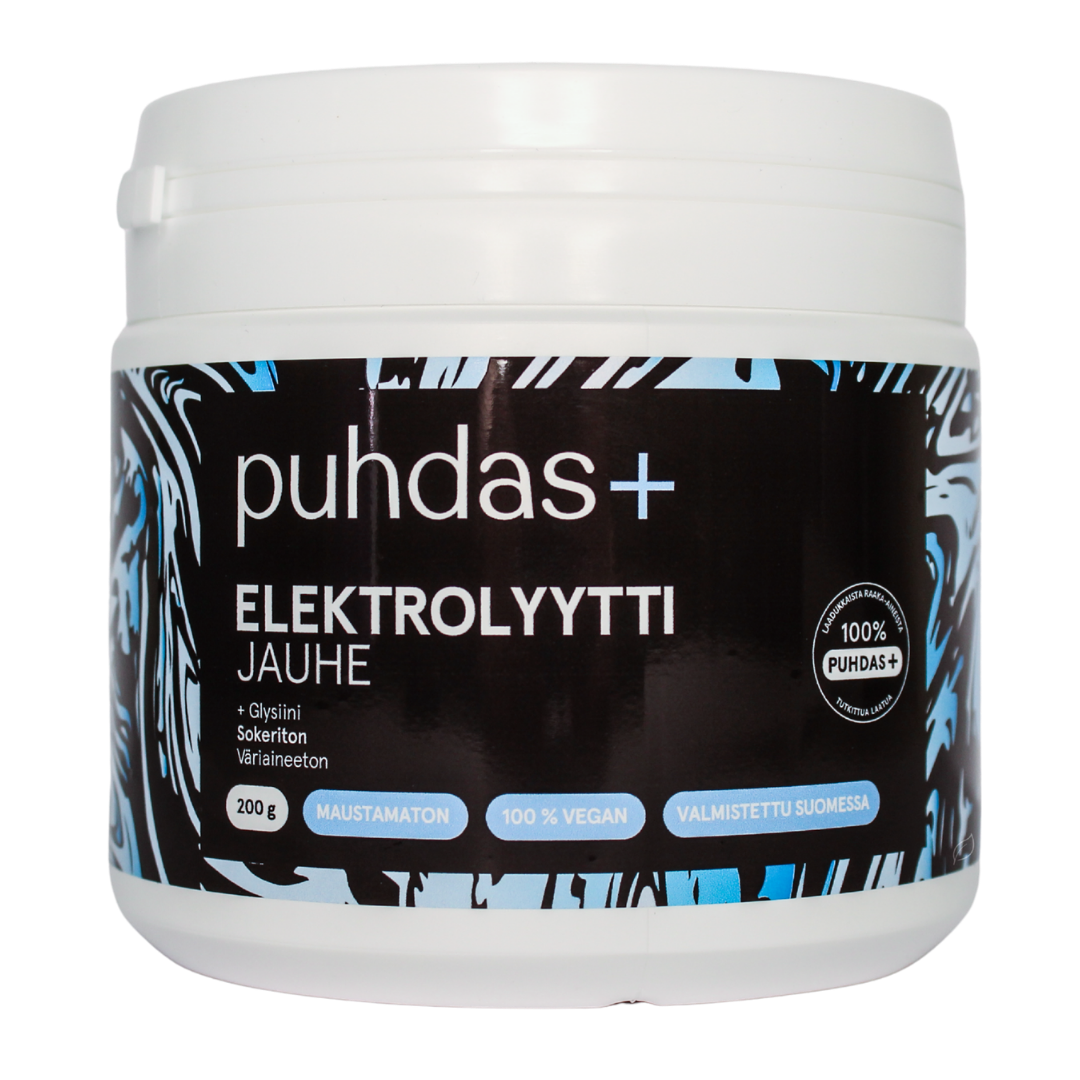 Puhdas+ 电解质粉 无味 200 g｜Puhdas+ Elektrolyyttijauhe Maustamaton 200 g