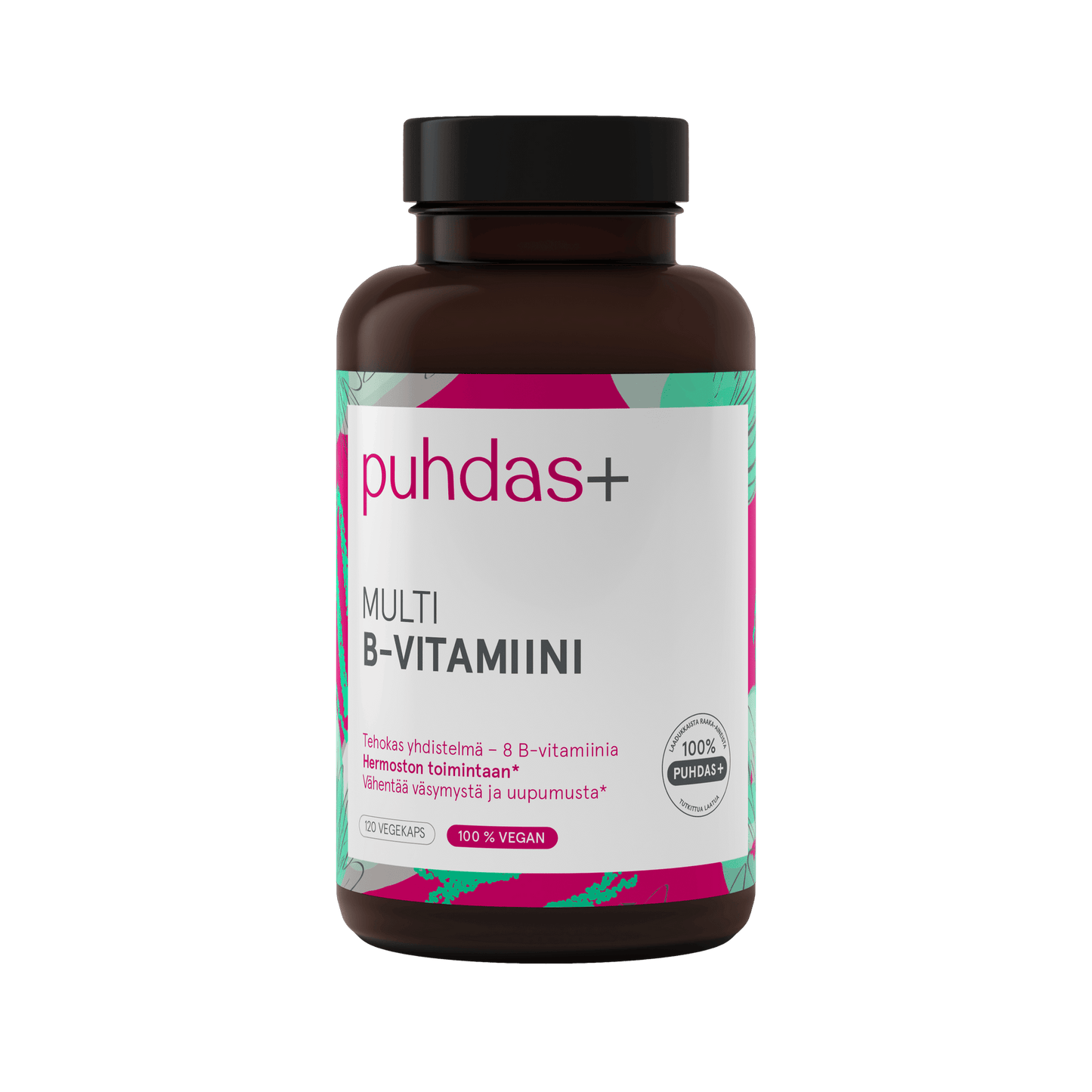 Puhdas+ Multi B-vitamiini 120 kaps.｜Puhdas+ 复合B族维生素（120粒胶囊）