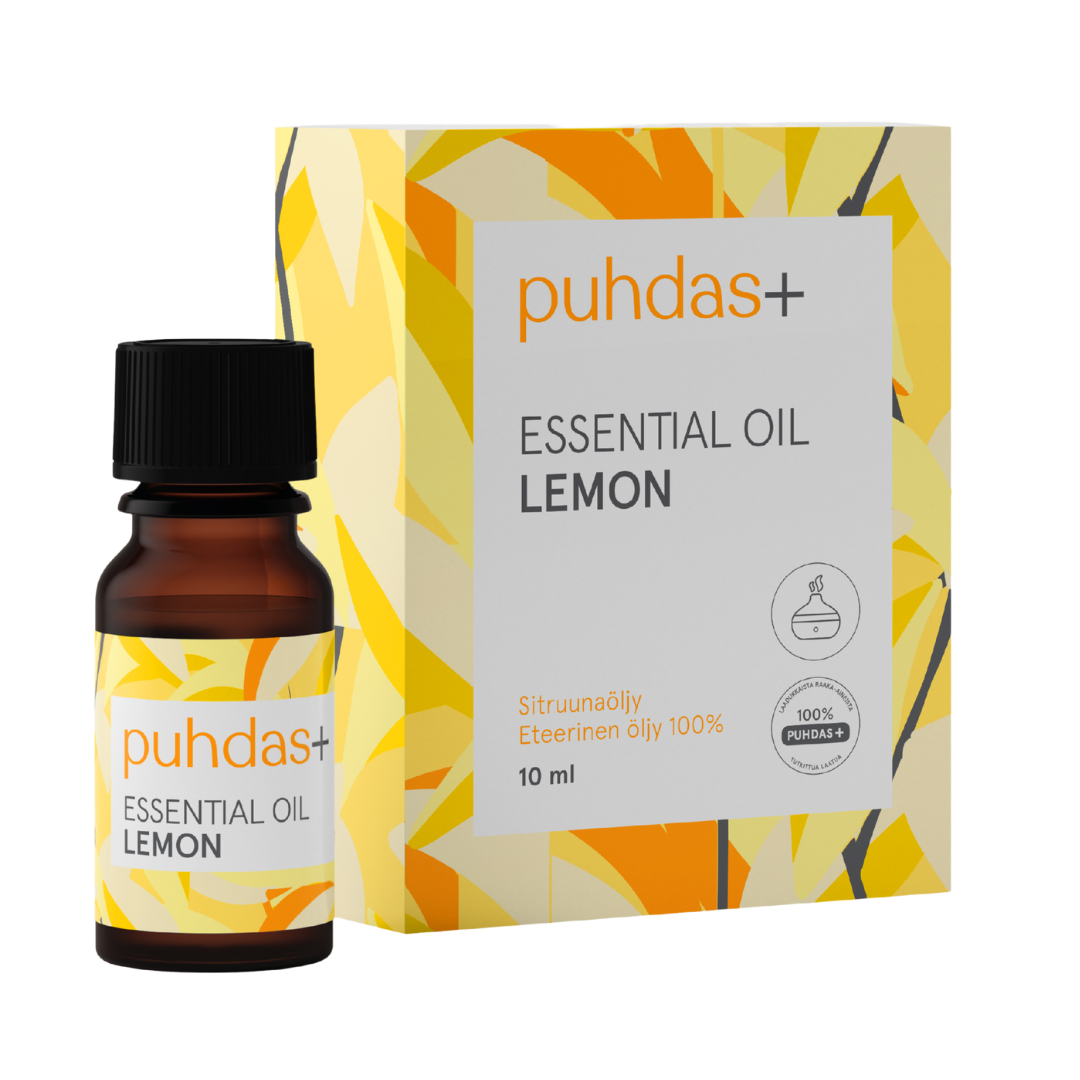 Puhdas+ Essential Oil Lemon Oil - Sitruunaöljy 10 ml｜Puhdas+ 柠檬精油 10 ml