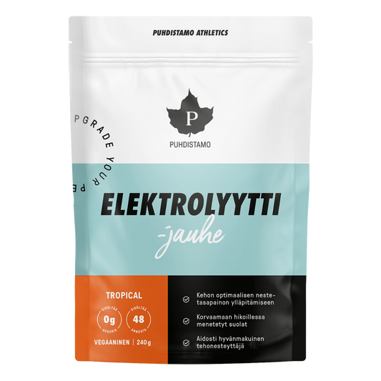 普赫迪斯塔莫 电解质粉 热带水果 240 g｜Puhdistamo Elektrolyyttijauhe Tropical 240 g