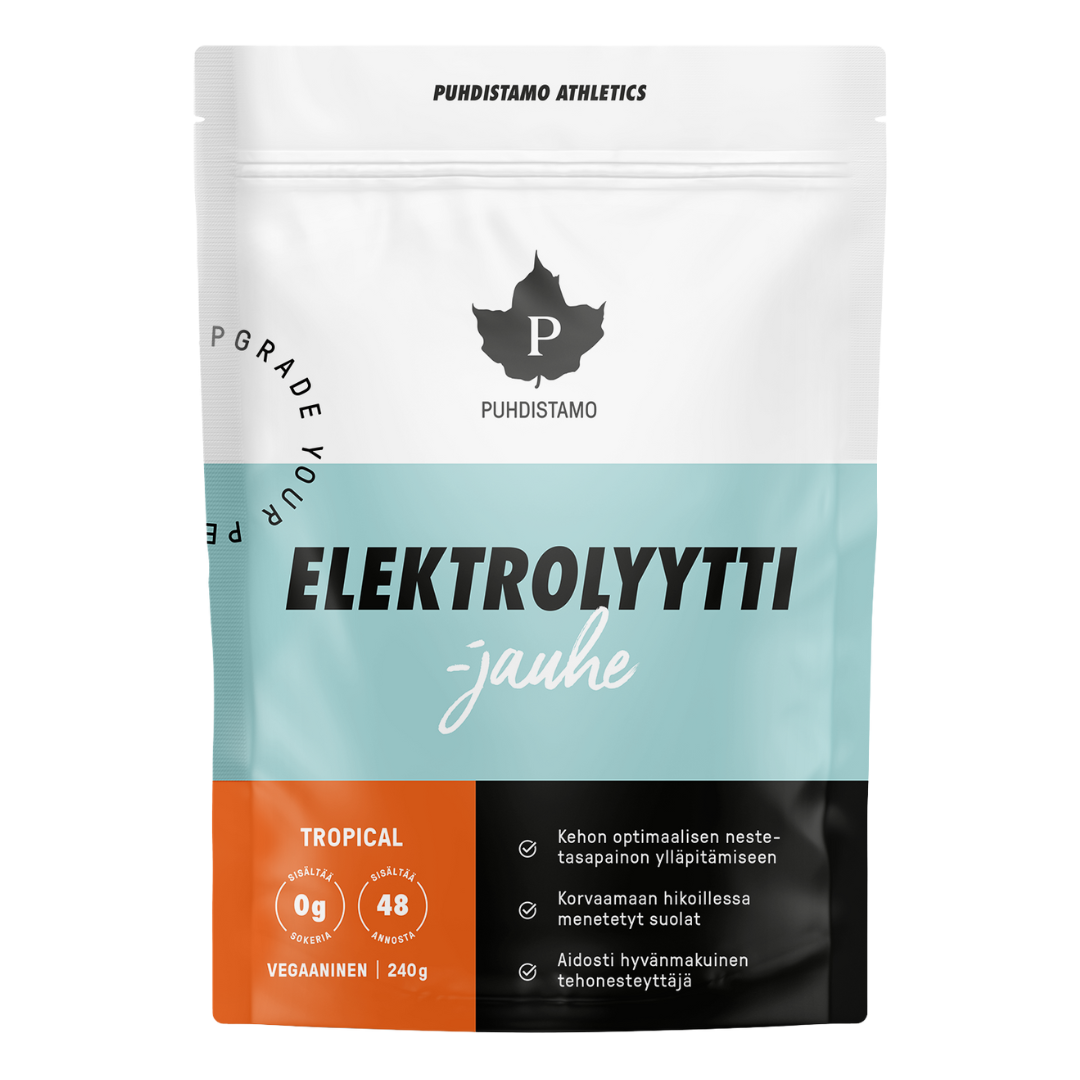 普赫迪斯塔莫 电解质粉 热带水果 240 g｜Puhdistamo Elektrolyyttijauhe Tropical 240 g