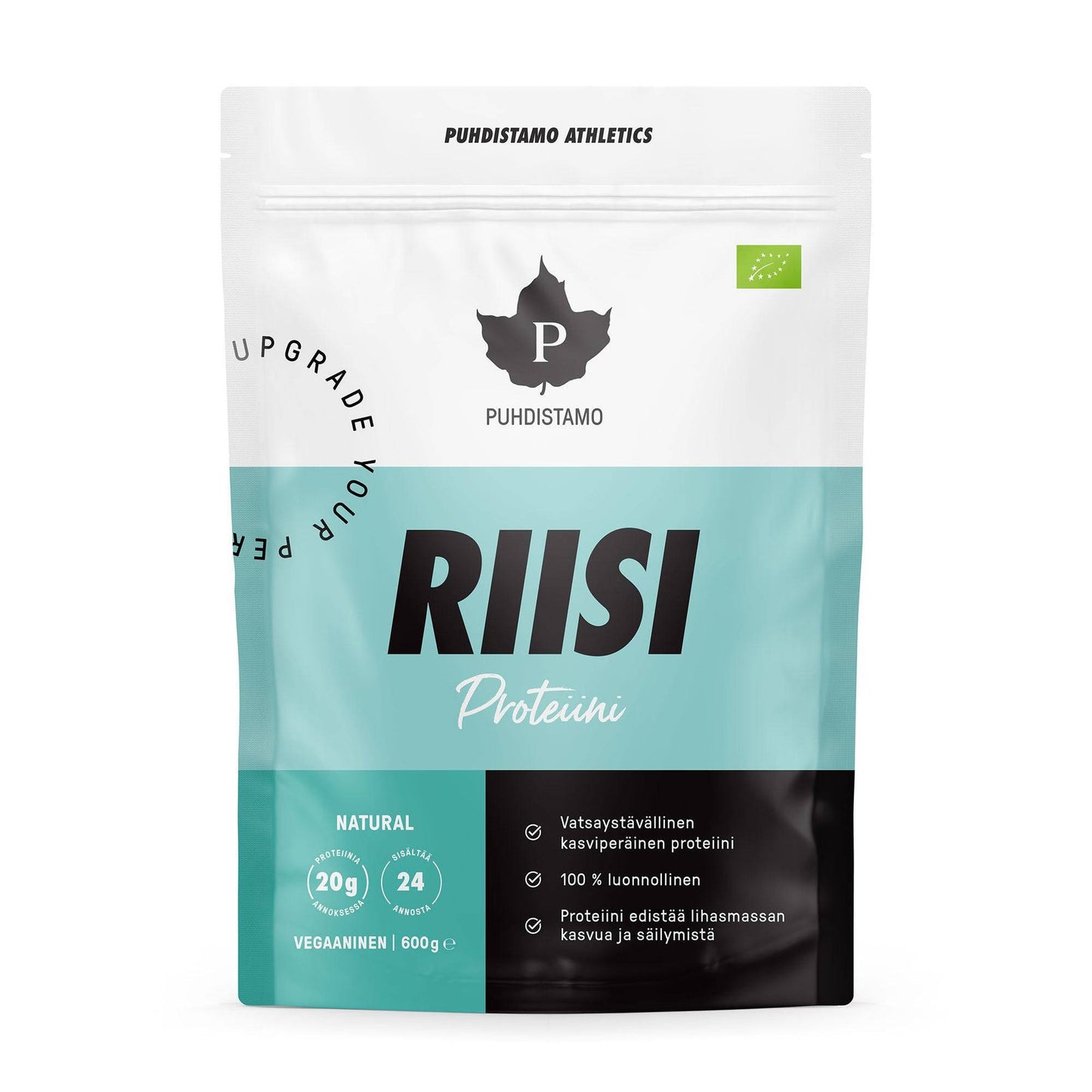 Puhdistamo Athletics 大米蛋白 原味 600 g｜Puhdistamo Athletics Riisiproteiini Natural 600 g