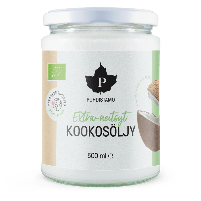Puhdistamo 有机特级初榨椰子油 500 ml｜Puhdistamo Luomu Extra-neitsytkookosöljy 500 ml