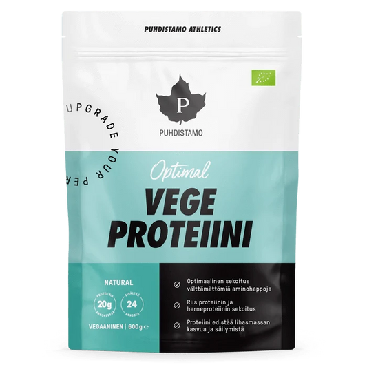 Puhdistamo Athletics 植物蛋白 原味 600 g｜Puhdistamo Athletics Vege Proteiini Natural 600 g