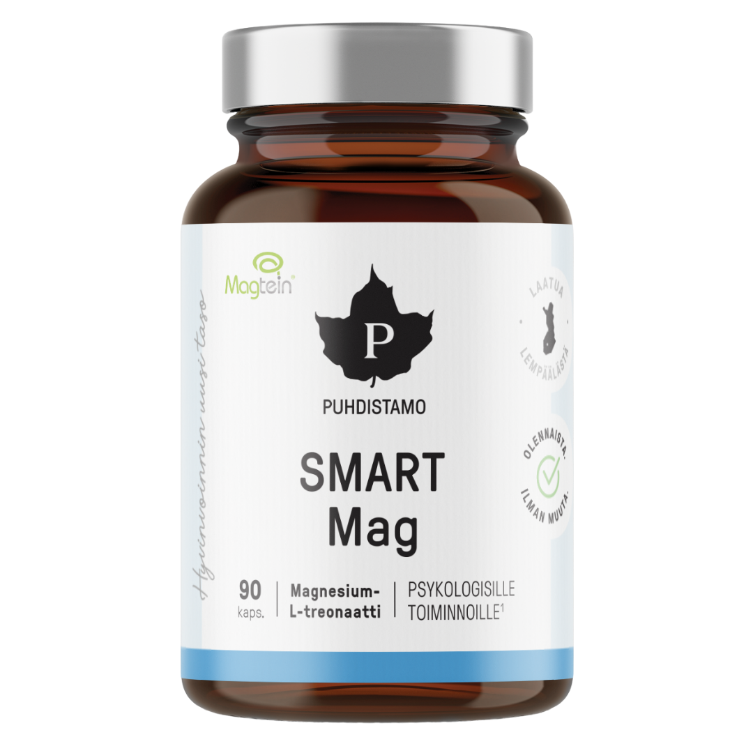 净化所 智能镁 - 苏糖酸镁 90粒｜Puhdistamo Smart Mag - Magnesium L-treonaatti 90 kaps.
