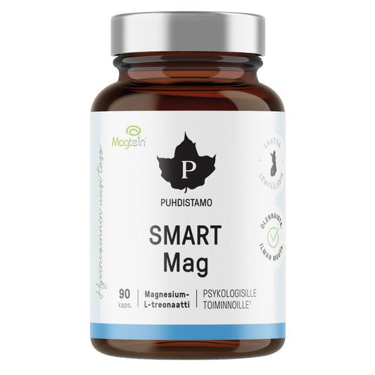 净化所 智能镁 - 苏糖酸镁 90粒｜Puhdistamo Smart Mag - Magnesium L-treonaatti 90 kaps.