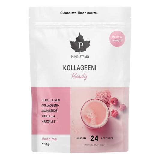 净化所胶原蛋白美容 覆盆子味 150 g｜Puhdistamo Kollageeni Beauty Vadelma 150 g