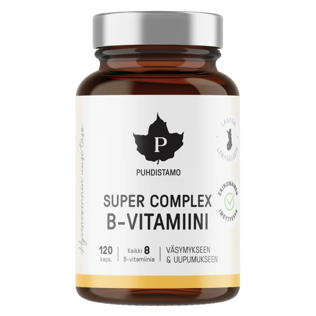 Puhdistamo Super Complex B-vitamiini 120 kaps.｜Puhdistamo 超级复合B族维生素 120粒