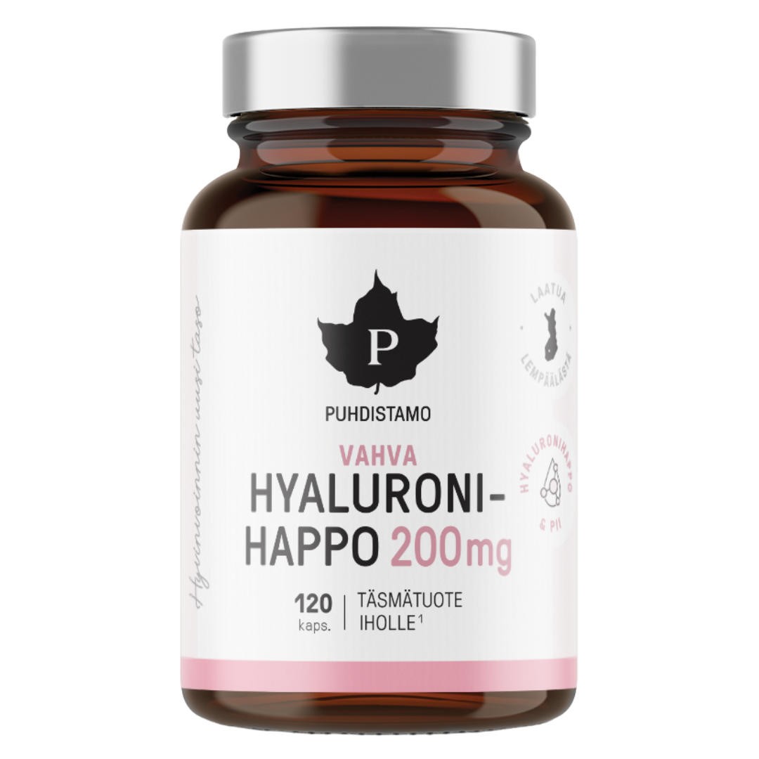 Puhdistamo 强效透明质酸 200毫克 120粒｜Puhdistamo Vahva Hyaluronihappo 200 mg 120 kaps.