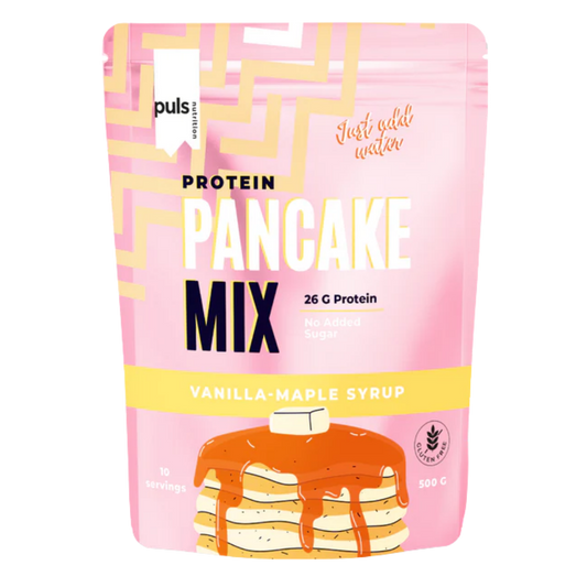 蛋白煎饼粉 香草枫糖浆味 500 g｜Puls Nutrition Protein Pancake Mix - Pannukakkuseos Vanilja & Vaahterasiirappi 500 g
