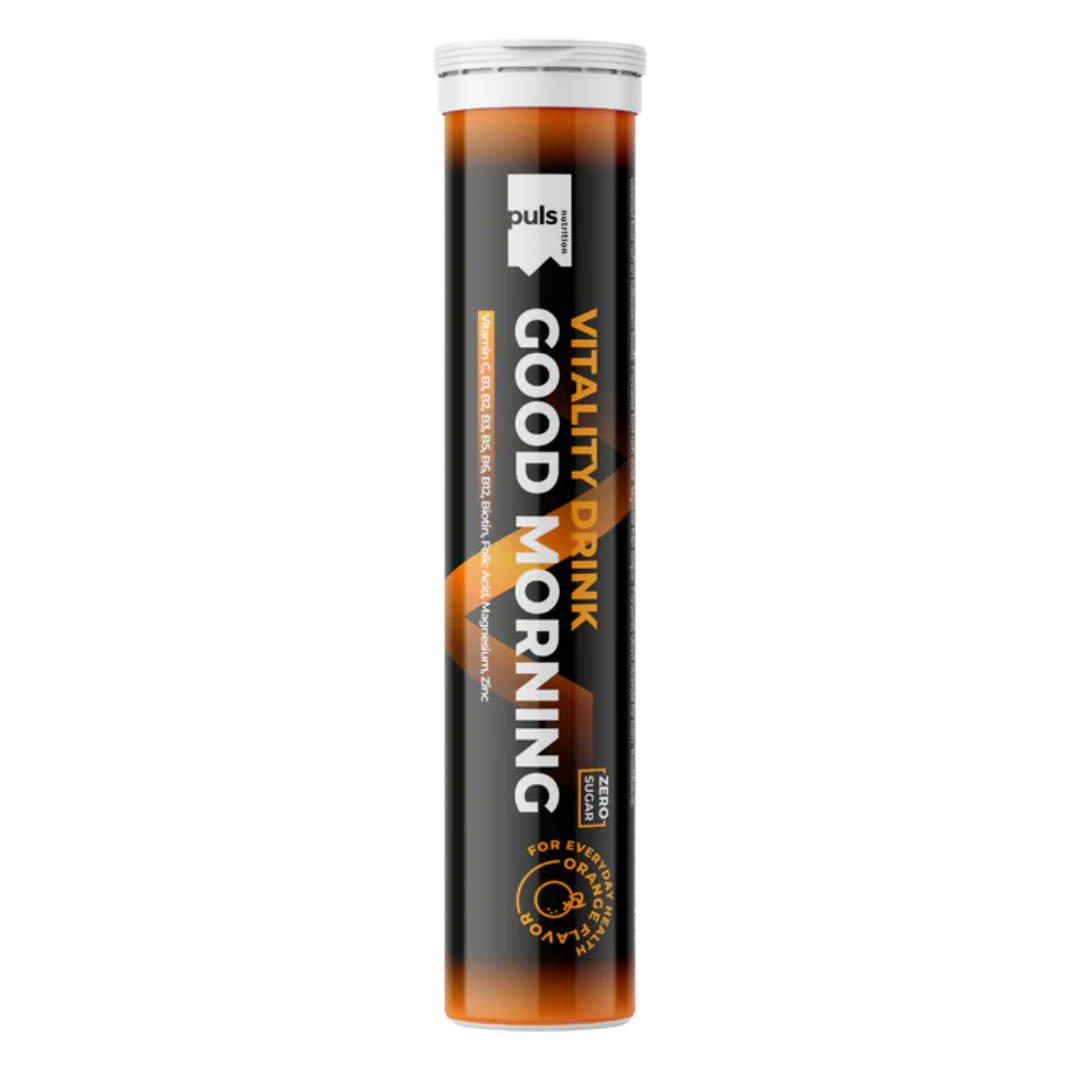 Puls Nutrition Vitality Drink Good Morning - 20 Poretablettia Appelsiini｜Puls Nutrition 早安活力饮料 - 20 片橙色泡腾片