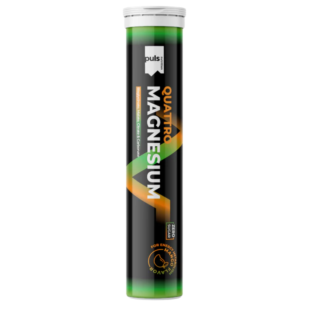 Puls Nutrition 四重镁 20片泡腾片 芒果味｜Puls Nutrition Quattro Magnesium - 20 Poretablettia Mango