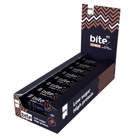 Puls Nutrition Bite 蛋白棒 巧克力味 批发装 24 x 35克 - 批次
