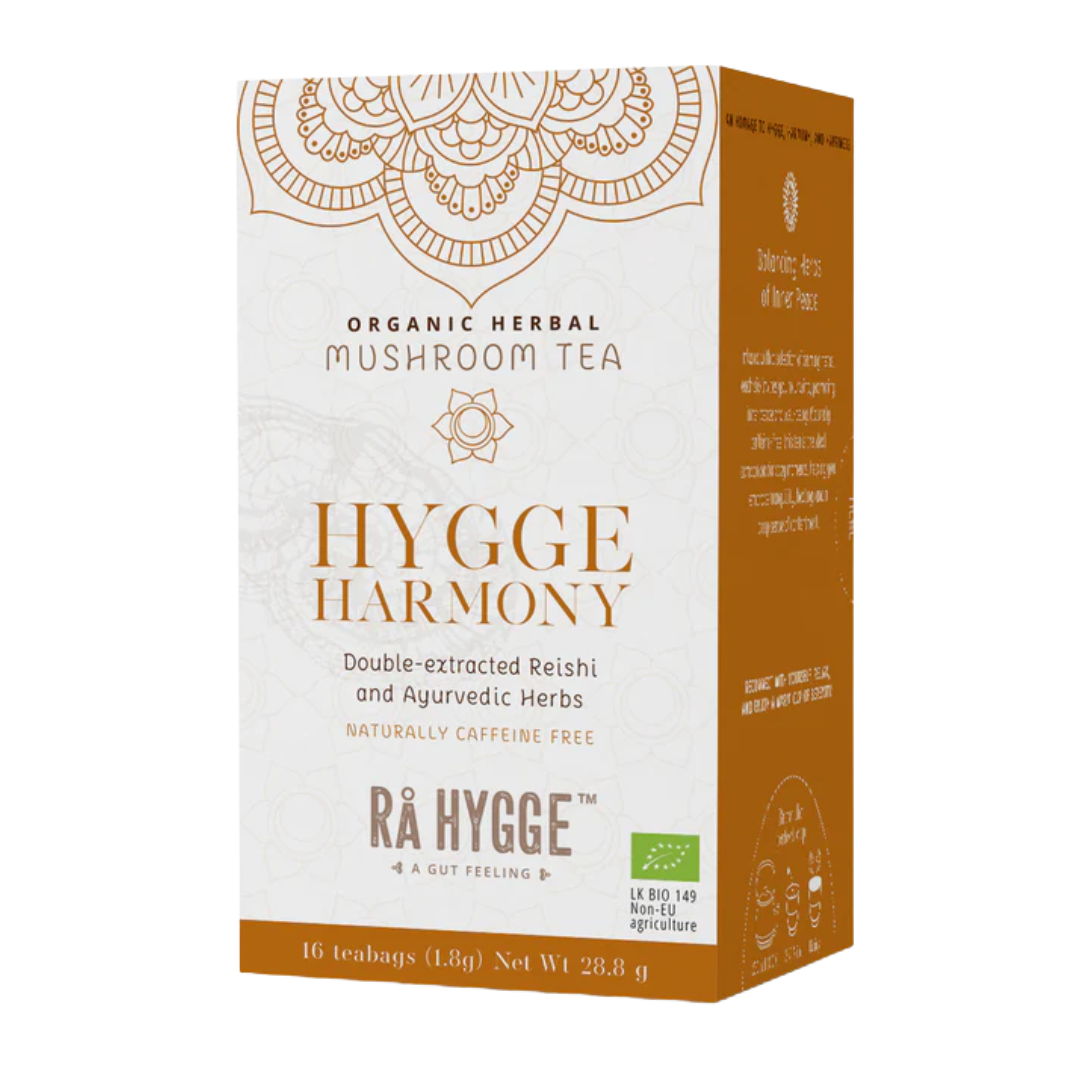 Rå Hygge Harmony - 灵芝菌提取物粉草本茶 16茶包｜Rå Hygge Harmony - Reishi Sieniuutejauhe Yrttitee 16 teepussia