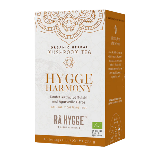 Rå Hygge Harmony - 灵芝菌提取物粉草本茶 16茶包｜Rå Hygge Harmony - Reishi Sieniuutejauhe Yrttitee 16 teepussia